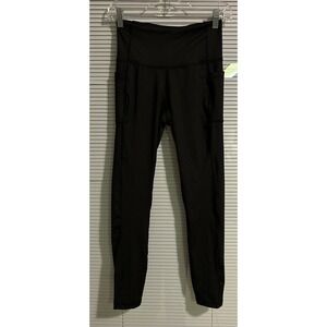 Rae Mode Black High Waist With Pockets Athletic Jogs Leggings Women's Small